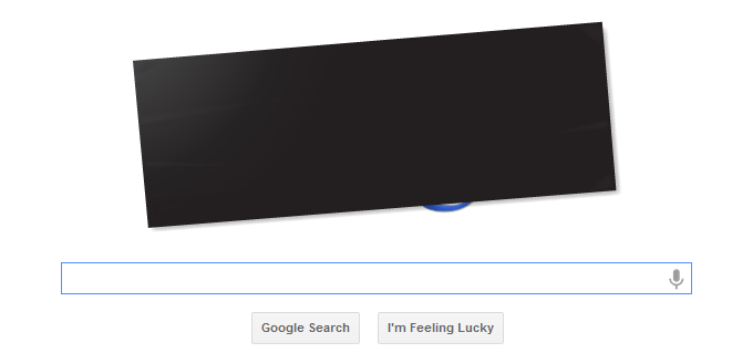 google logo  blackout