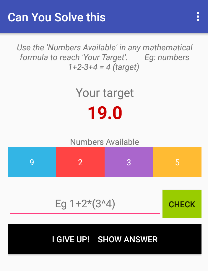 First Version of AMG MATH App